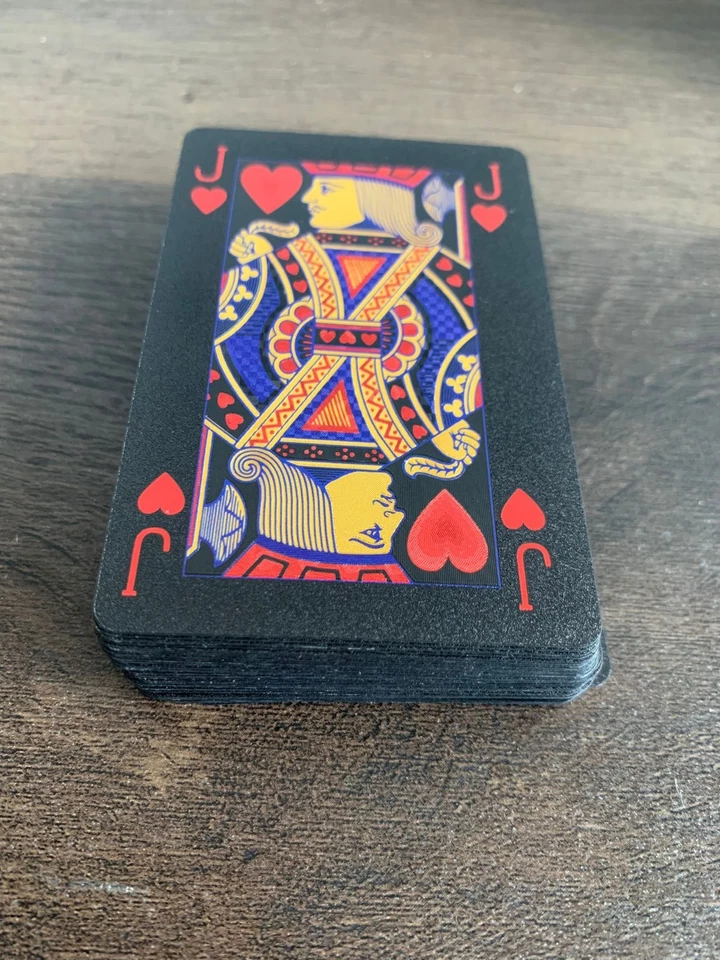 Waddingtons Spielkartenspiel, Karten, Schwarz und Gold, perfekt für Snap, Poker - Bild 3 von 3