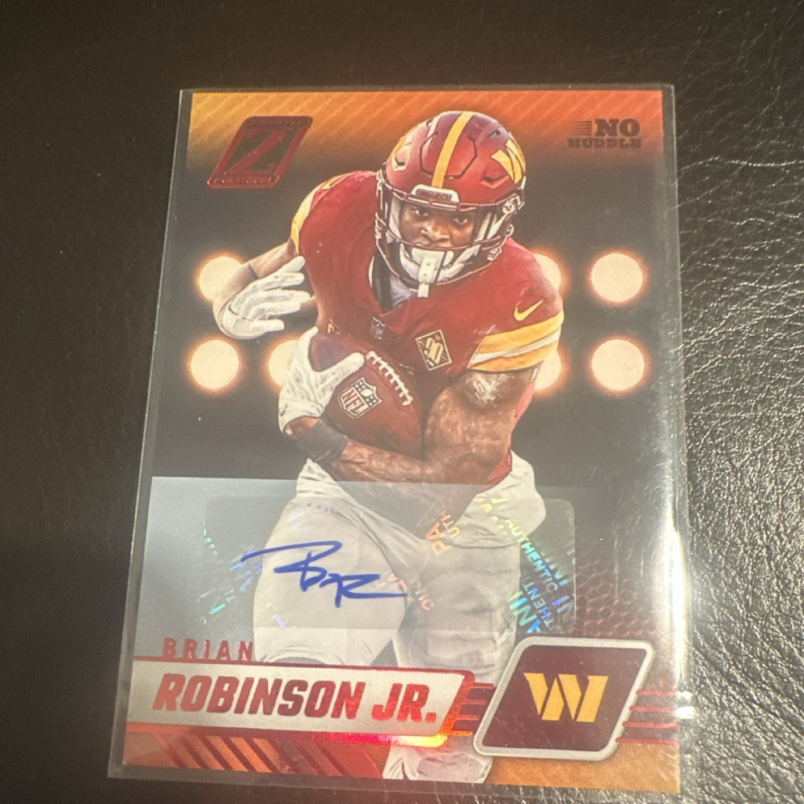Panini Zenith 2023 Brian Robinson Jr. #98 No Huddle Autograph Commanders