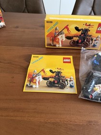 Lego Legoland Knights Set 6039 Twin Arm Launcher inc Box, Instructions 1988