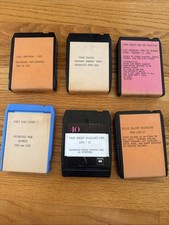 6 Vintage Rock Lot 8 Track Tape Self Recorded Home Mix Music 1970s
