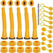 Gas Can Spout Replacement Kit, Gas Can Nozzle Replacement 5 Kit-Yellow All ga...