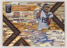 2018 Panini Elite Draft Picks Aspirations Orange 2/5 Jake Wieneke #171 Auto 3wl