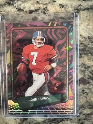 2026 Panini Decades 90's Pop Culture John Elway Hot Pink #42 Broncos /23