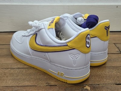 NIKE Air Force 1 Low QS Kobe Bryant LAKERS Home US 10,5 EU 44,5 NEU