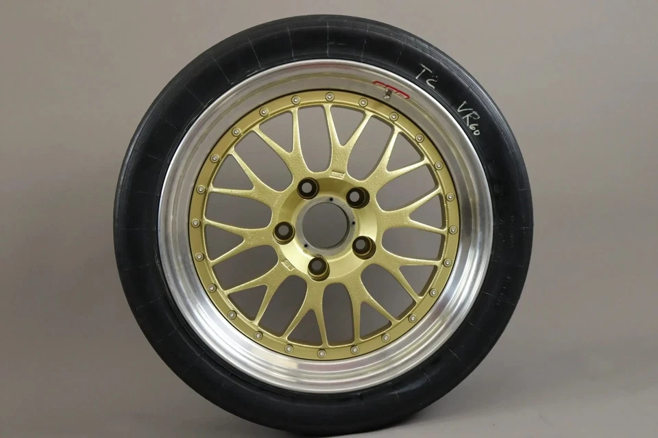 Porsche 964 CUP BBS Ruota completa da corsa 18" 0228003 oro - Immagine 2 di 4
