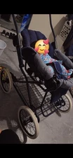 Vintage TEUTONIA Blue Baby Stroller pram