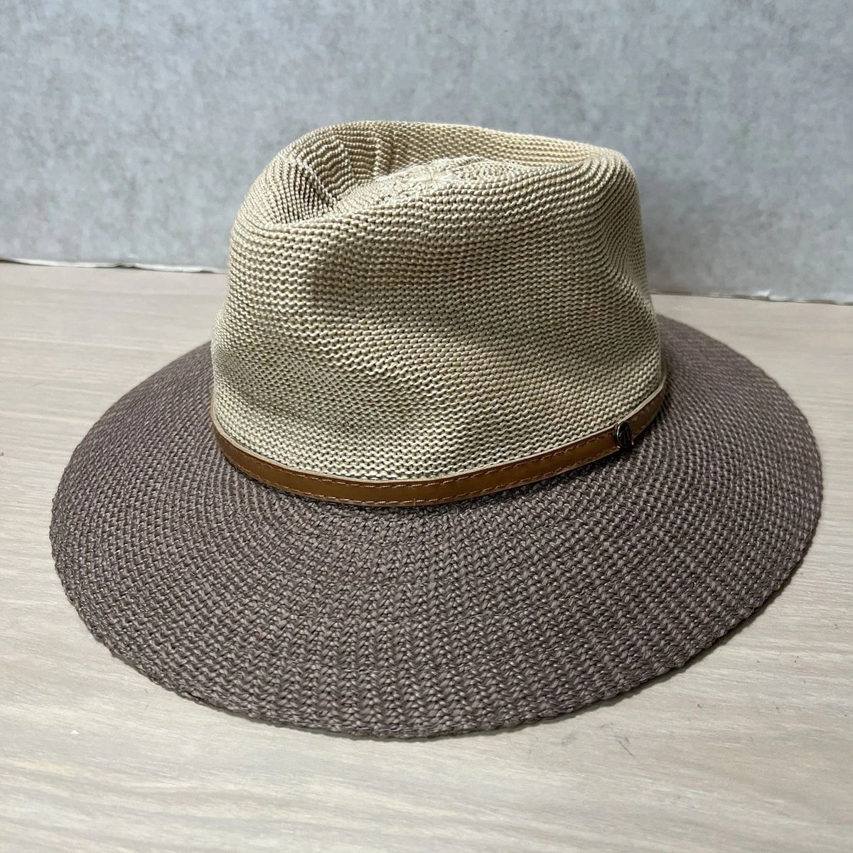 NWT…ALBERTUS  SWANEPOEL…Two-Tone Wide Brim Hat Fedora Multicolor Hats for Women for sale | eBay main image 2