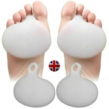 2 Gel Metatarsal Sore Ball of Foot Pain Cushion Pads Insoles Forefoot Support UK