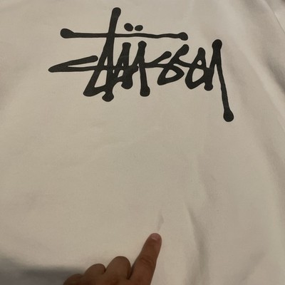 Stussy Men's White Basic Logo Hoodie Sweatshirt SZ XL | eBay