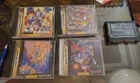 Sega Saturn Capcom Lot,Pocket Fighter,Cyberbots,Vampire Savior,hunter,4mb cart