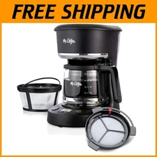 Compact 5-Cup Coffee Brewer with Brew Later Option