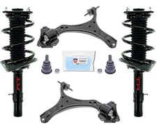 Front Complete Struts Lower Control Arms For 13-2017 Accord Manual Transmission