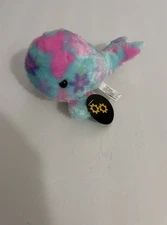 Brand New Rainbow 7” COLORFUL Dolphin Plush Paradise Toy Factory PO!!!