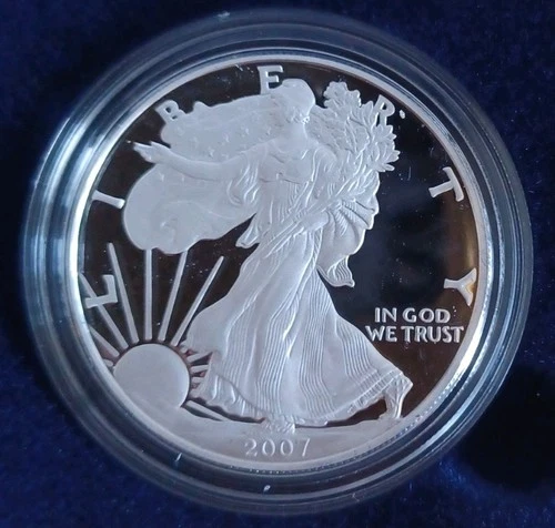 2007-W American Silver Eagle Proof — photo from the most recent tracked eBay sale