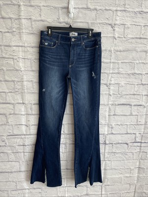 Paige Denim NWT High Rise Lou Lou Skinny Flare Twisted Sean Raw HemJeans Size 30