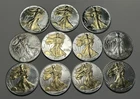 1987 TO 2010 SILVER EAGLE LOT / 11 COINS / SEE DESCRIPTION FOR DATES