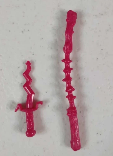 Vintage 1990 Teenage Mutant Ninja Turtles TMNT Slash Nunchuck & Dagger Weapons