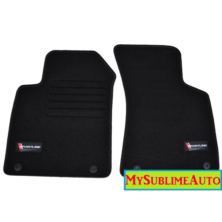 Tapis de sol Audi TT Roadster 8N en velours noir haut de gamme Sportline