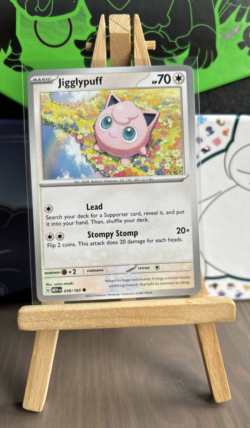 Pokemon Jigglypuff 039/165 Sv: Scarlet & Violet 151 Regular NM Near Mint