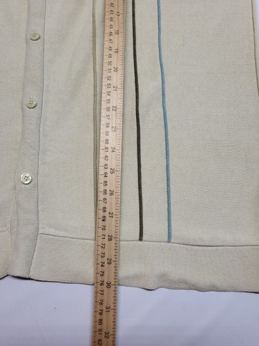 Claiborne Mens Polo Shirt Button Up XXL Short Sleeve Grandpacore Embroidered - Picture 14 of 14