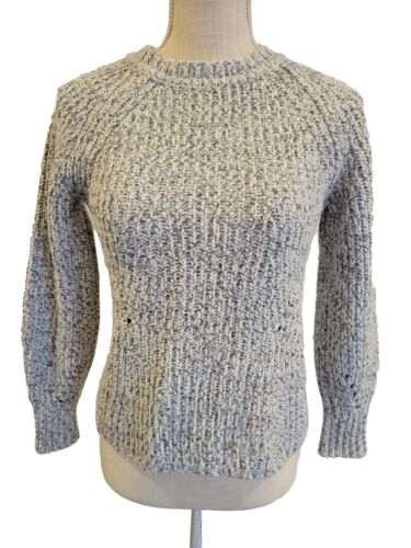 Gap Chunky Knit Sweater Size XS Women’s Gray Long Sleeve Pull Over Crew Neck - Afbeelding 1 van 9