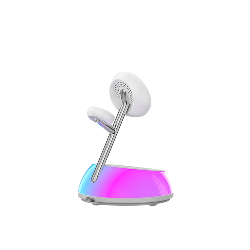 WiWU Aurora Qi2 3 in 1 Wireless charger Wi-W036 RGB - 第 5/7 張圖片
