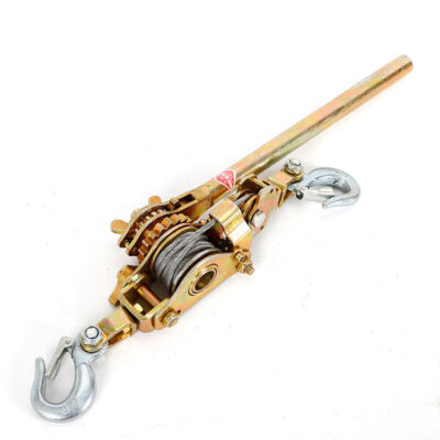 2 Ton Hand Puller Heavy Duty Winch Pull Hoist Come Along Cable Lever 2 Hooks New
