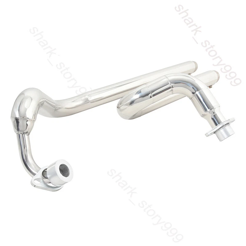 For Yamaha V Star 650 400 XVS 1998-2016 Slip On Full Exhaust System Iron Muffler - Image 2 of 4