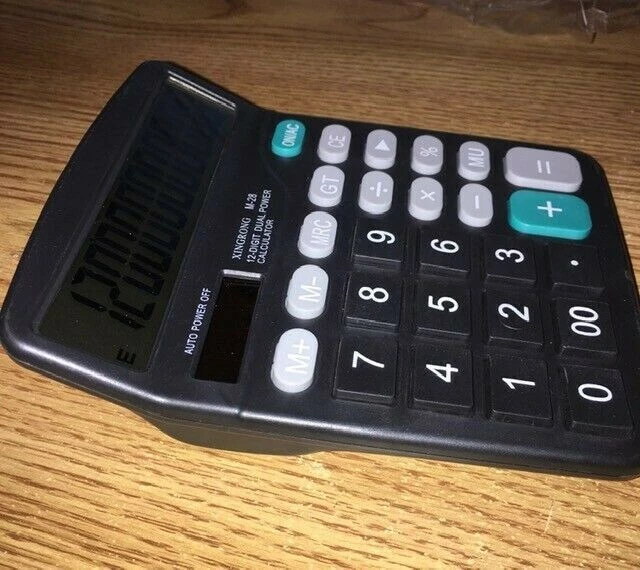 XINGRONG Metal Decking 12-Digit Calculator for Clerk Cashier Student Size4.5"X6" - Image 4 of 4