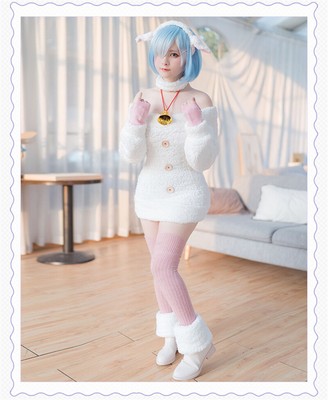 Re Zero Rem Sheep Dress Stockings Cosplay Costume Girl Women Anime Halloween Cos | eBay Re Zero Rem Sheep Dress Stockings Cosplay Costume Girl Women Anime Halloween Cos | eBay