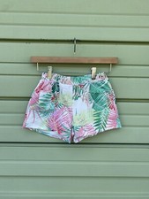 ZARA Girl PALM PRINT COTTON shorts bermuda 13 14 years C972