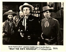 Billy the Kid's Roundup original 8x10 lobby card Buster Crabbe Al Fuzzy St. John
