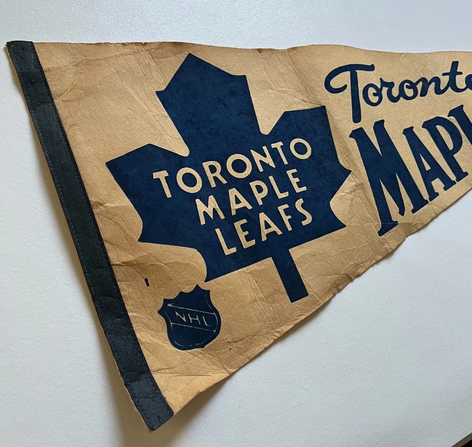 Vintage Toronto Maple Leafs NHL Ice Hockey 1970's Pennant - Image 4 of 4