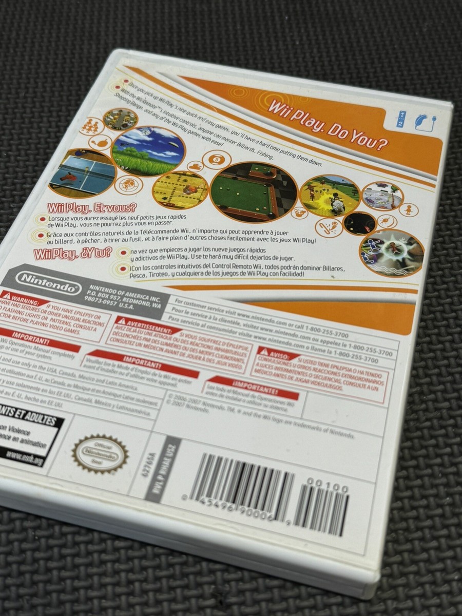 Wii Play Game (Nintendo Wii, 2007) Complete With Manual | eBay