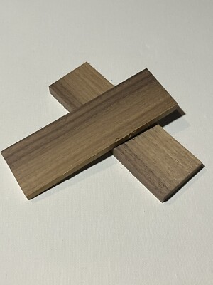2 Piece Black Walnut Knife Handle Scales Lumber Blank Bookmatched 130x43x9mm #33