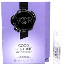 GOOD FORTUNE VIKTOR & ROLF LOT OF '14'  1.2 ML EDP SPRAY TRAVELER + CARRY POUCH
