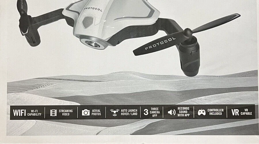 Protocol Director Foldable Drone with Live Streaming HD Camera & App Features 3 - Image 4 of 4