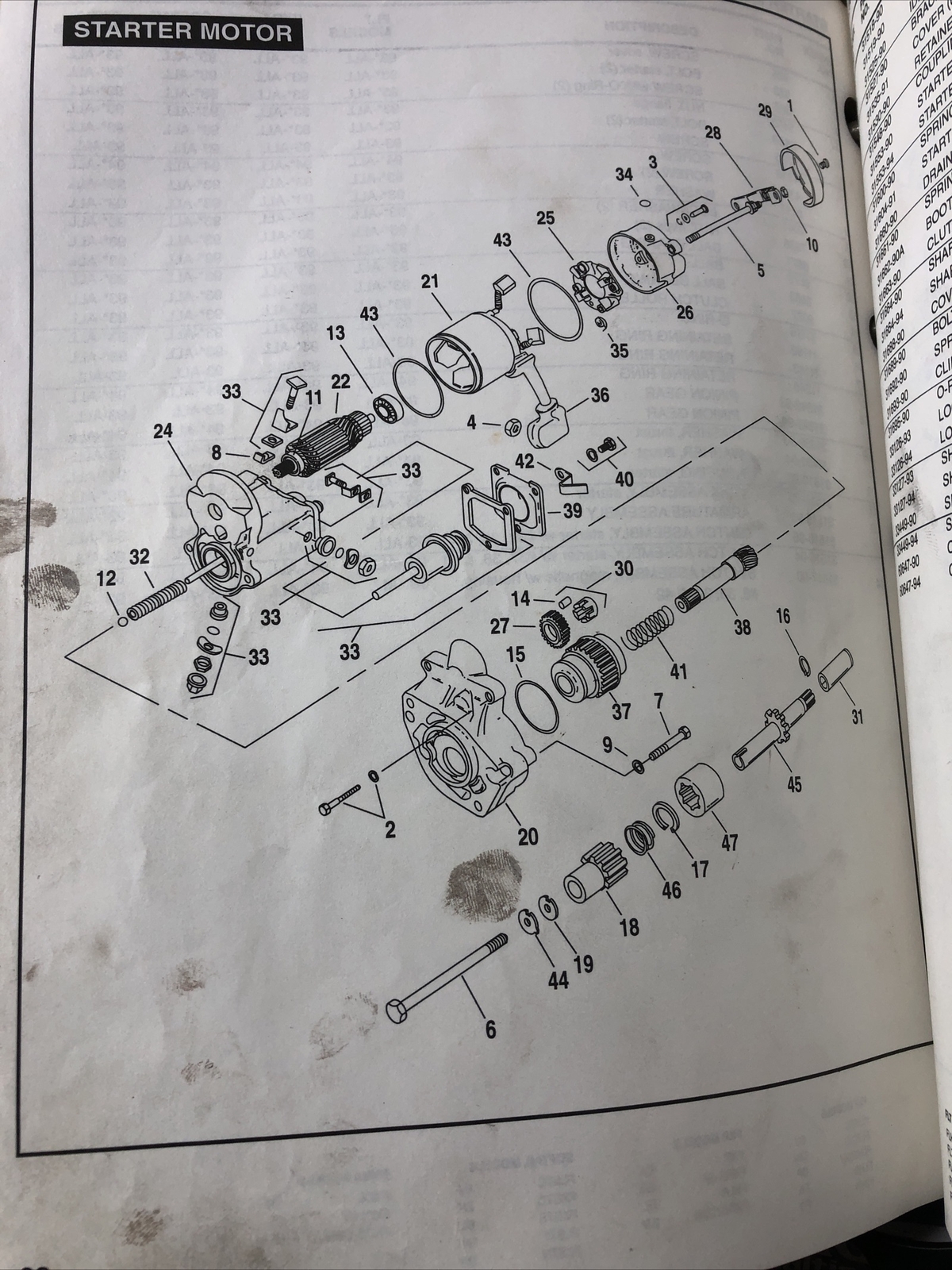 Harley-Davidson Starter Shaft OEM 33127-94 FXR FXST FLT Dyna  