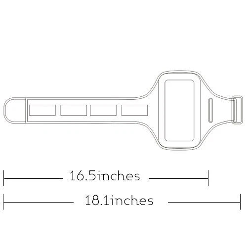 Vertical Pouch Universal Blue Sport Armband for iPhone SE (2020), 8, 7, 6s, 6 - Image 2 of 4