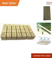 Rockwool Grow Cubes Starter Sheets for Seed Starting Cloning Propagation
