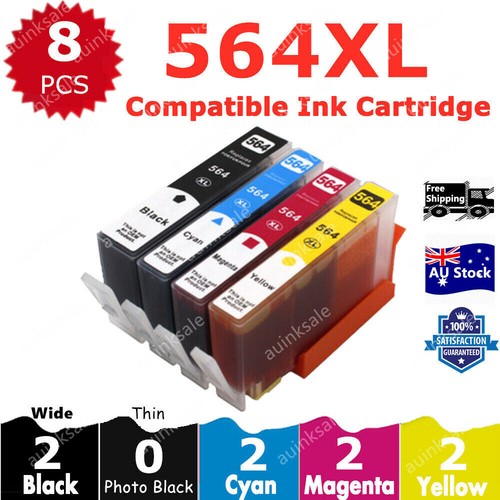 Pack De 6 Cartouches D'encre Compatibles HP 363 (Photosmart XL) - Haute Capacité, Couleurs, Non OEM