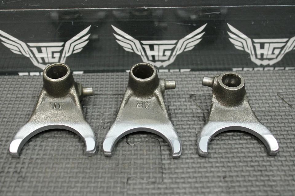 1996 HONDA 92-96 CR250R OEM ТРАНСМИССИЯ ДВИГАТЕЛЯ TRANNY ШЕСТЕРНИ ПЕРЕКЛЮЧЕНИЕ ПЕРЕДАЧ ВИЛКИ - Изображение 3 из 4