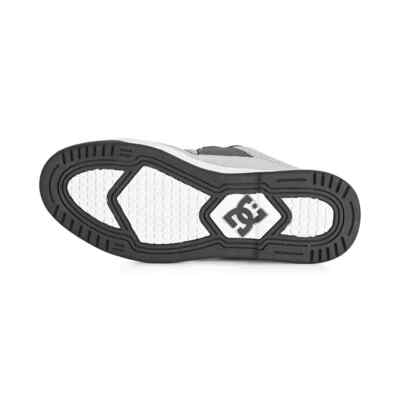 DC Men's Construct Skate Shoe, White/RED/Grey, 11.5