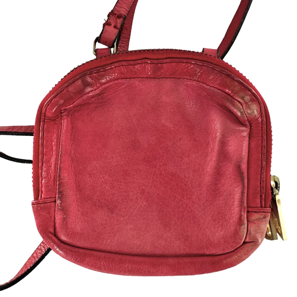 Kenzo Pink Leather Square Mini Crossbody Bag Purse - Image 4 of 4