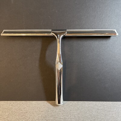 A&H BRASS UK Polished Chrome Squeege 10 Inch / 254 mm Quality Weighted Hand-held