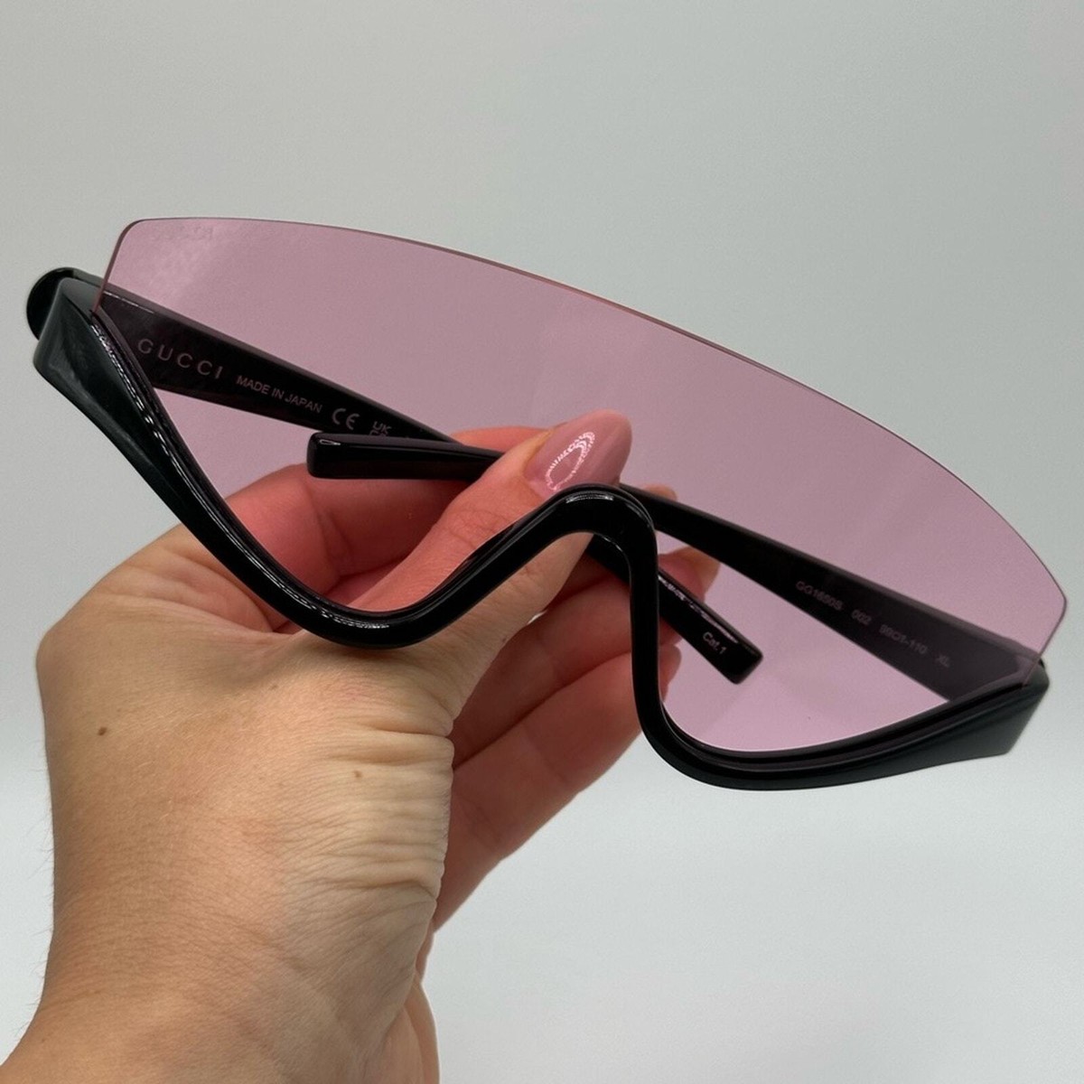 NEW GUCCI GG1650S 002 Black Pink Unisex Authentic Sunglasses  display picture 1