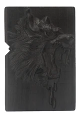 Case Only Natural Ebony Black Wood Wolf Totem Lighter Box For Zippo Insert Kit
