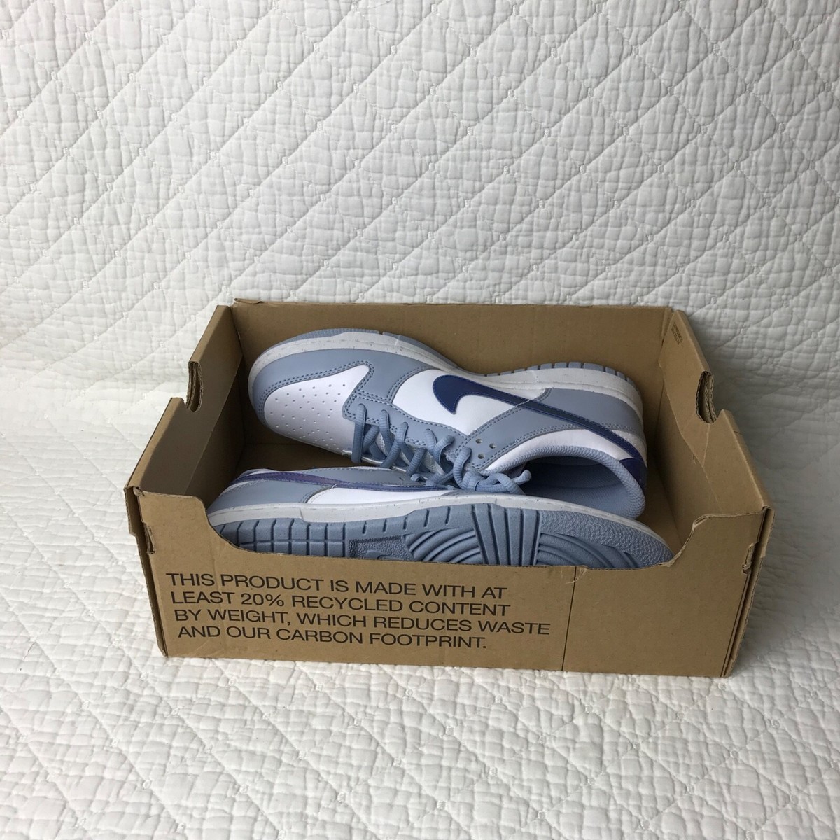 Nike Dunk Low Next Nature (GS) Shoes Big Kids SZ 6Y Blue Whisper