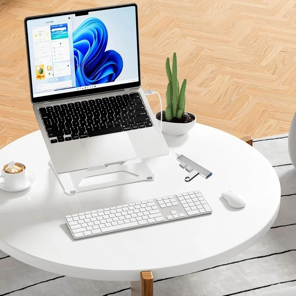 Aluminum USB C to 4-Port USB 3.0 Hub Adapter with Type-C Connectivity