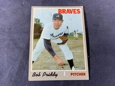 A5-56 BASEBALL CARD - BOB PRIDDY ATLANTA BRAVES - 1970 TOPPS - CARD #687